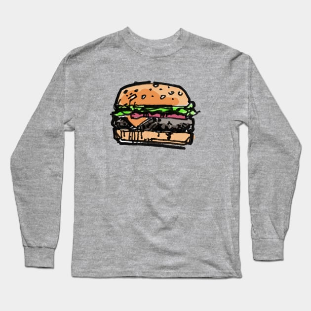 Cheeseburger Long Sleeve T-Shirt by enoogs